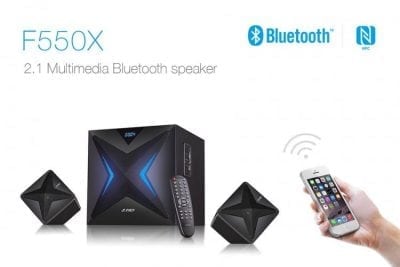 Głośniki 2.1 Fenda F550X 56W RMS BT NFC FM USB TF