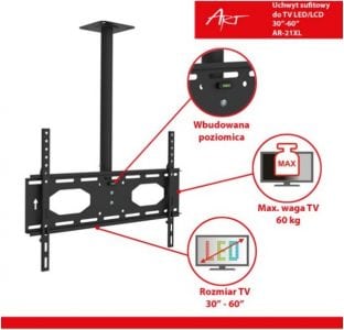 Uchwyt sufitowy ART AR-21XL do LCD/LED do 60kg