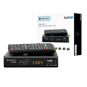 TUNER DVBT2 CABLETECH URZ0336 H.265 USB LAN