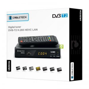 TUNER DVBT2 CABLETECH URZ0336 H.265 USB LAN